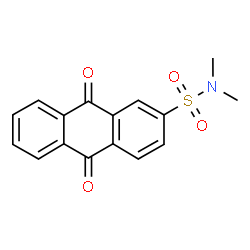 ChemSpider 2D Image | N,N-Dimethyl-9,10-dioxo-9,10-dihydro-2-anthracenesulfonamide | C16H13NO4S