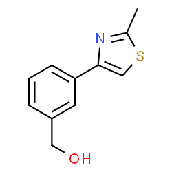 ChemSpider 2D Image | 3-(2-Methyl-4-thiazolyl)benzenemethanol | C11H11NOS