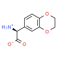 ChemSpider 2D Image | (2S)-Ammonio(2,3-dihydro-1,4-benzodioxin-6-yl)acetate | C10H11NO4