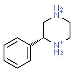 ChemSpider 2D Image | (2R)-2-Phenylpiperazinediium | C10H16N2