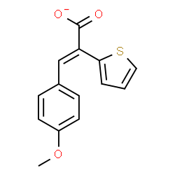 ChemSpider 2D Image | (2Z)-3-(4-Methoxyphenyl)-2-(2-thienyl)acrylate | C14H11O3S