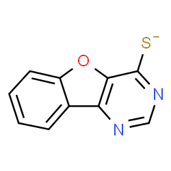 ChemSpider 2D Image | [1]Benzofuro[3,2-d]pyrimidine-4-thiolate | C10H5N2OS