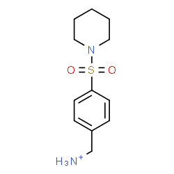 ChemSpider 2D Image | [4-(1-Piperidinylsulfonyl)phenyl]methanaminium | C12H19N2O2S