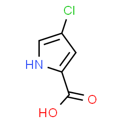 ChemSpider 2D Image | 4-Chloro-1H-pyrrole-2-carboxylic acid | C5H4ClNO2