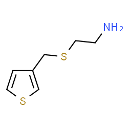ChemSpider 2D Image | 2-[(3-Thienylmethyl)thio]ethanamine | C7H11NS2