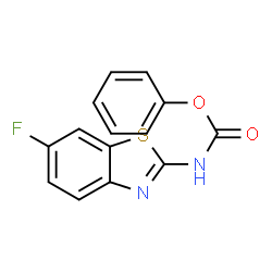 ChemSpider 2D Image | phenyl 6-fluoro-1,3-benzothiazol-2-ylcarbamate | C14H9FN2O2S
