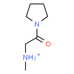 ChemSpider 2D Image | N-Methyl-2-oxo-2-(1-pyrrolidinyl)ethanaminium | C7H15N2O