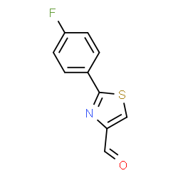 ChemSpider 2D Image | 2-(4-fluorophenyl)thiazole-4-carbaldehyde | C10H6FNOS