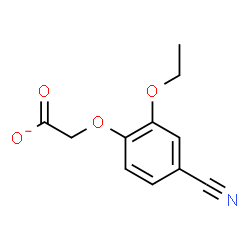 ChemSpider 2D Image | (4-Cyano-2-ethoxyphenoxy)acetate | C11H10NO4