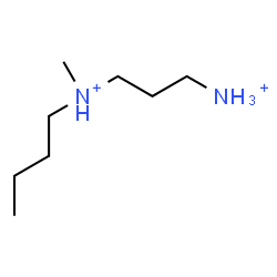 ChemSpider 2D Image | N-Butyl-N-methyl-1,3-propanediaminium | C8H22N2
