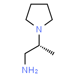 ChemSpider 2D Image | (2R)-2-(1-Pyrrolidinyl)-1-propanamine | C7H16N2