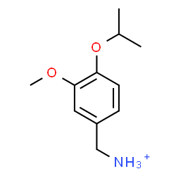 ChemSpider 2D Image | (4-Isopropoxy-3-methoxyphenyl)methanaminium | C11H18NO2