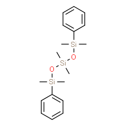 ChemSpider 2D Image | 1,1,3,3,5,5-Hexamethyl-1,5-diphenyltrisiloxane | C18H28O2Si3