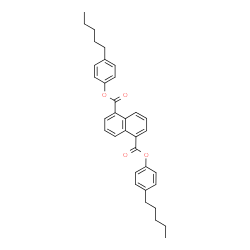 ChemSpider 2D Image | Bis(4-pentylphenyl) 1,5-naphthalenedicarboxylate  | C34H36O4