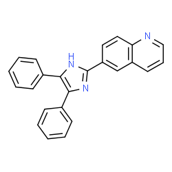 ChemSpider 2D Image | 6-(4,5-Diphenyl-1H-imidazol-2-yl)quinoline | C24H17N3