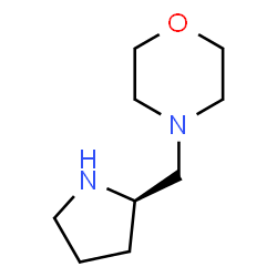 ChemSpider 2D Image | 4-[(2R)-2-Pyrrolidinylmethyl]morpholine | C9H18N2O