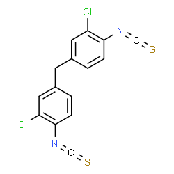 ChemSpider 2D Image | 4,4'-Methylenebis(2-chlorophenyl)diisothiocyanate | C15H8Cl2N2S2