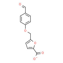 ChemSpider 2D Image | 5-[(4-Formylphenoxy)methyl]-2-furoate | C13H9O5
