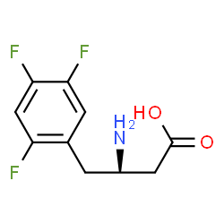 ChemSpider 2D Image | (R)-3-Amino-4-(2,4,5-trifluorophenyl)butyric acid | C10H10F3NO2