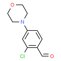 ChemSpider 2D Image | 2-chloro-4-morpholinobenzaldehyde | C11H12ClNO2