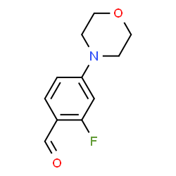 ChemSpider 2D Image | 2-Fluoro-4-morpholinobenzaldehyde | C11H12FNO2
