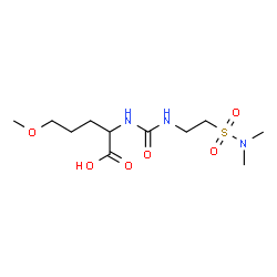 ChemSpider 2D Image | N-{[2-(Dimethylsulfamoyl)ethyl]carbamoyl}-5-methoxynorvaline | C11H23N3O6S