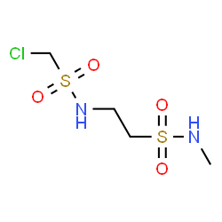 ChemSpider 2D Image | 2-{[(Chloromethyl)sulfonyl]amino}-N-methylethanesulfonamide | C4H11ClN2O4S2