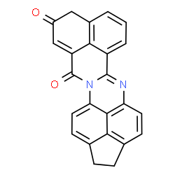 ChemSpider 2D Image | 1,2-Dihydro-9H-benzo[4,5]isoquinolino[2,1-a]cyclopenta[gh]perimidine-10,12-dione | C24H14N2O2
