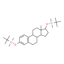 ChemSpider 2D Image | 3,17-Bis{[dimethyl(2-methyl-2-propanyl)silyl]oxy}estra-1,3,5(10)-triene | C30H52O2Si2