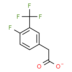 ChemSpider 2D Image | [4-Fluoro-3-(trifluoromethyl)phenyl]acetate | C9H5F4O2