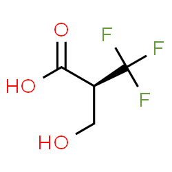 ChemSpider 2D Image | (2S)-3,3,3-Trifluoro-2-(hydroxymethyl)propanoic acid | C4H5F3O3