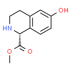 ChemSpider 2D Image | Methyl (1R)-6-hydroxy-1,2,3,4-tetrahydro-1-isoquinolinecarboxylate | C11H13NO3