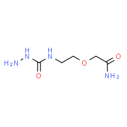 ChemSpider 2D Image | N-[2-(2-Amino-2-oxoethoxy)ethyl]hydrazinecarboxamide | C5H12N4O3