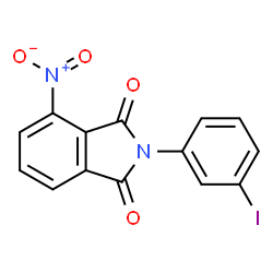 ChemSpider 2D Image | 2-(3-Iodophenyl)-4-nitro-1H-isoindole-1,3(2H)-dione  | C14H7IN2O4