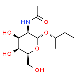 ChemSpider 2D Image | (2S)-2-Butanyl 2-acetamido-2-deoxy-alpha-L-talopyranoside | C12H23NO6
