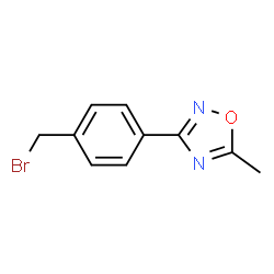 ChemSpider 2D Image | 3-(4-(bromomethyl)phenyl)-5-methyl-1,2,4-oxadiazole | C10H9BrN2O