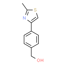 ChemSpider 2D Image | (4-(2-Methylthiazol-4-yl)phenyl)methanol | C11H11NOS