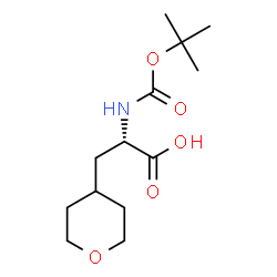ChemSpider 2D Image | (2s)-2-{[(tert-butoxy)carbonyl]amino}-3-(oxan-4-yl)propanoic acid | C13H23NO5