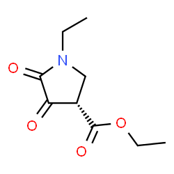 ChemSpider 2D Image | Ethyl (3S)-1-ethyl-4,5-dioxo-3-pyrrolidinecarboxylate | C9H13NO4