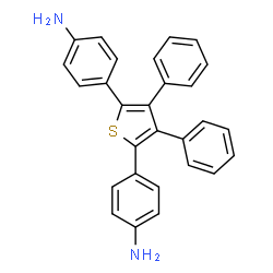 ChemSpider 2D Image | 4,4'-(3,4-Diphenyl-2,5-thienediyl)dianiline | C28H22N2S