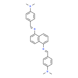 ChemSpider 2D Image | 4,4'-{1,5-Naphthalenediylbis[nitrilo(E)methylylidene]}bis(N,N-dimethylaniline) | C28H28N4