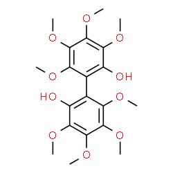 ChemSpider 2D Image | 3,3',4,4',5,5',6,6'-Octamethoxy-2,2'-biphenyldiol | C20H26O10