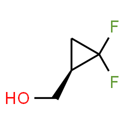 ChemSpider 2D Image | [(1R)-2,2-Difluorocyclopropyl]methanol | C4H6F2O