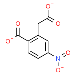 ChemSpider 2D Image | 2-(Carboxylatomethyl)-4-nitrobenzoate | C9H5NO6