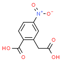 ChemSpider 2D Image | 2-(Carboxymethyl)-4-nitrobenzoic acid | C9H7NO6