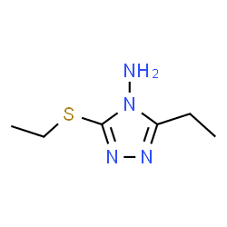 ChemSpider 2D Image | 3-ethyl-5-(ethylthio)-4H-1,2,4-triazol-4-amine | C6H12N4S