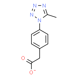 ChemSpider 2D Image | [4-(5-Methyl-1H-tetrazol-1-yl)phenyl]acetate | C10H9N4O2