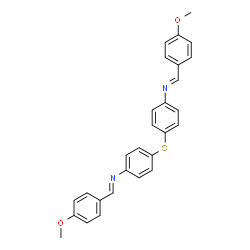 ChemSpider 2D Image | 4,4'-Thiobis[N-(4-methoxybenzylidene)aniline] | C28H24N2O2S