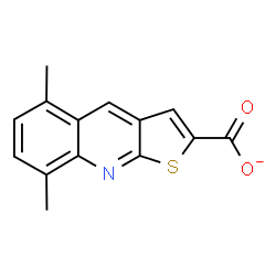 ChemSpider 2D Image | 5,8-Dimethylthieno[2,3-b]quinoline-2-carboxylate | C14H10NO2S