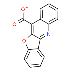 ChemSpider 2D Image | [1]Benzofuro[3,2-b]quinoline-11-carboxylate | C16H8NO3